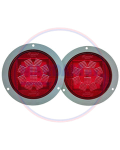 PLAFON P-94 EMBUTIR GOMA ROJO C/LED     CODIGO 60043