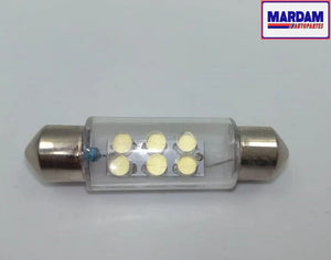 FOCO FUSIBLE LUZ INTERIOR 6 LEDS BLANCO 11X39 BLISTER 2 PZA   CODIGO 173003