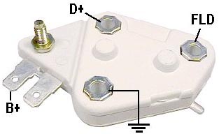 REGULADOR ALTERNADOR DELCO 21SI 12V TORNILLO SIN PUENTE  35-105   VR182       CODIGO 31615
