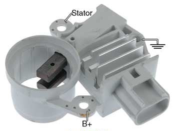 REGULADOR ALTERNADOR FORD 6G GRIS TAPA VERDE  TADITEL  F602        CODIGO 31034