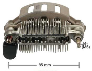 PORTA DIODO ALTERNADOR   MITSUBISHI FORD MAZDA SUBARU 12V 65A-75A  85MM  IMR8592       CODIGO 26218