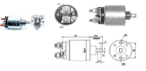 SOLENOIDE MARCHA HITACHI NISSAN SENTRA VERSA 12V ZM1710     CODIGO  ZM1710