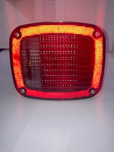 PLAFON P-93 EMBU GOMA GDE. ROJO 10 LED     CODIGO 60079