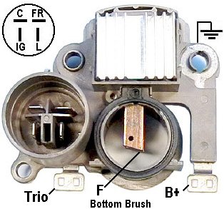 REGULADOR ALTERNADOR MITSUBISHI HONDA 4 PT  HONDA CIVIC 1.5L91/98 (35-8364)   IM835           CODIGO 41987