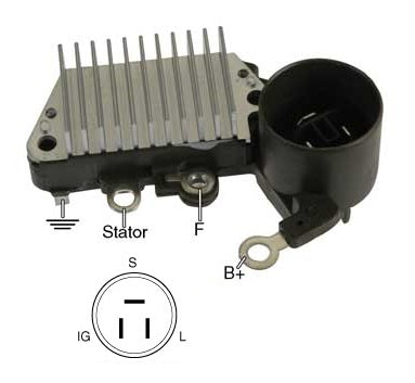 REGULADOR ALTERNADOR DENSO TOYOTA  MONTACARGA A GASOLINA IN256       CODIGO 31523