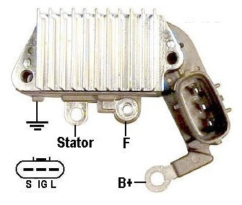 REGULADOR ALTERNADOR DENSO TOYOTA PASEO TERCEL 1.5  3T 12V IN257        CODIGO 31105