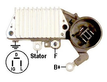 REGULADOR ALTERNADOR DENSO CHEVROLET ISUZU  GEO JAGUAR 35-8226   IN435      CODIGO 42029